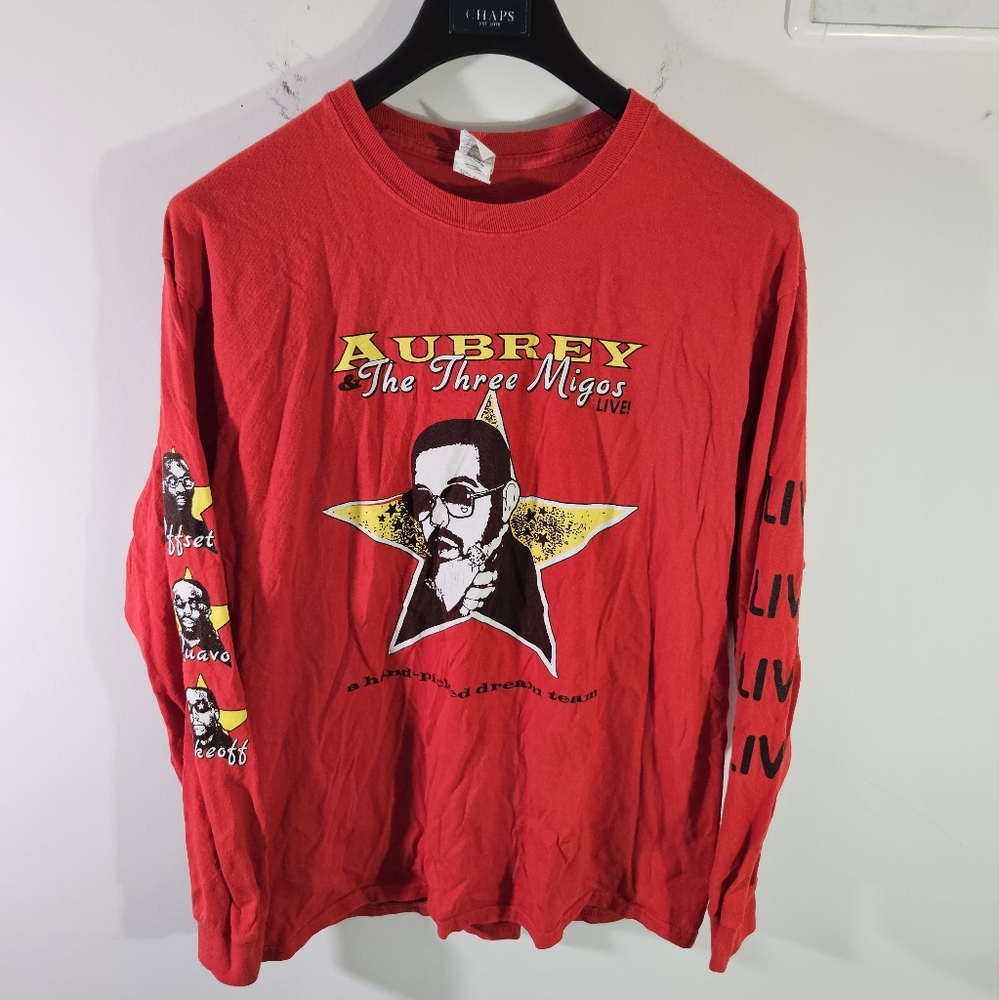 Scorpion Drake Aubrey & the Three Migos Live Concert Long Sleeve Tour Shirt!